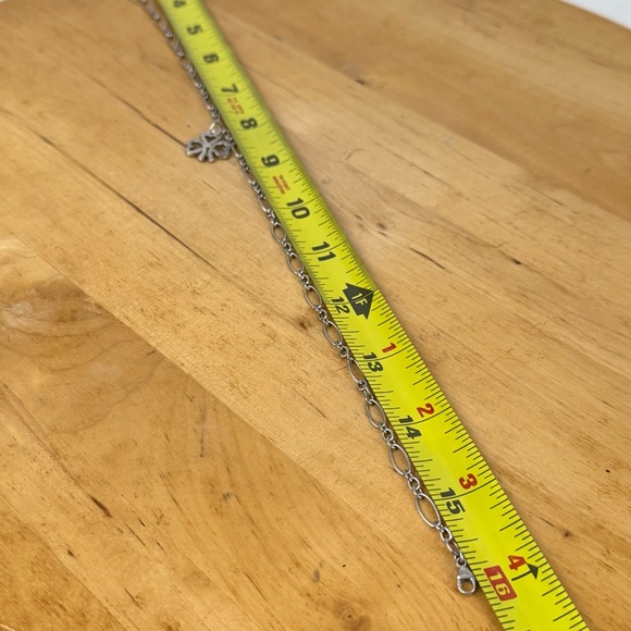 James Avery 925 Sterling Necklace Heart 3 Leaf Clover Shamrock Charm Pendant 16” - Picture 10 of 11